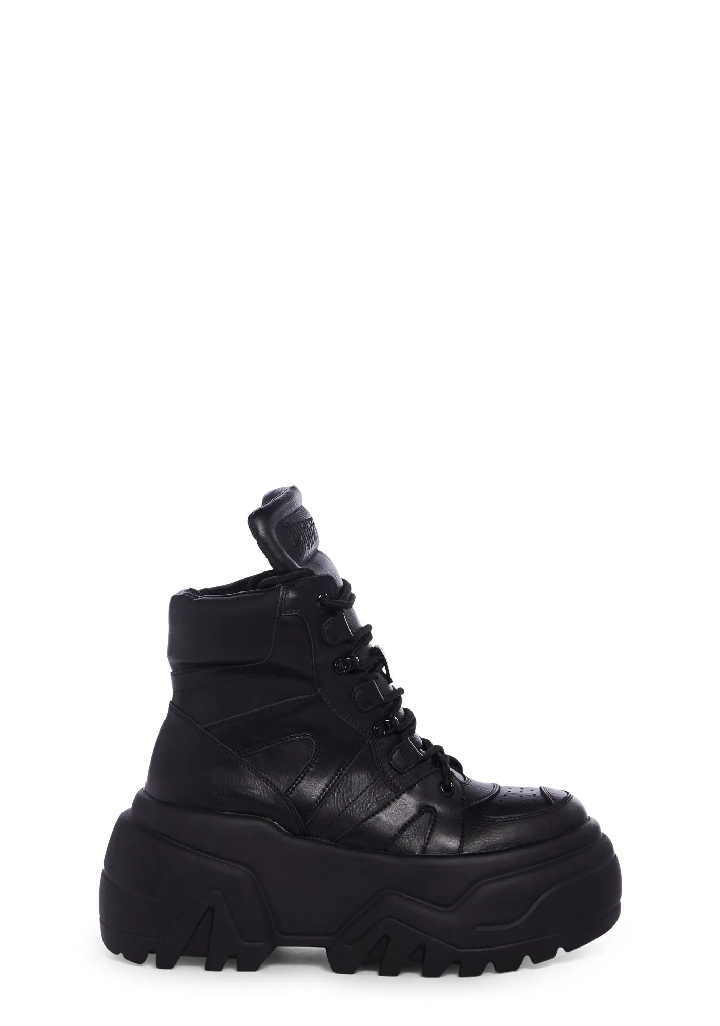 Crossfade High Top Platform Sneakers - Black