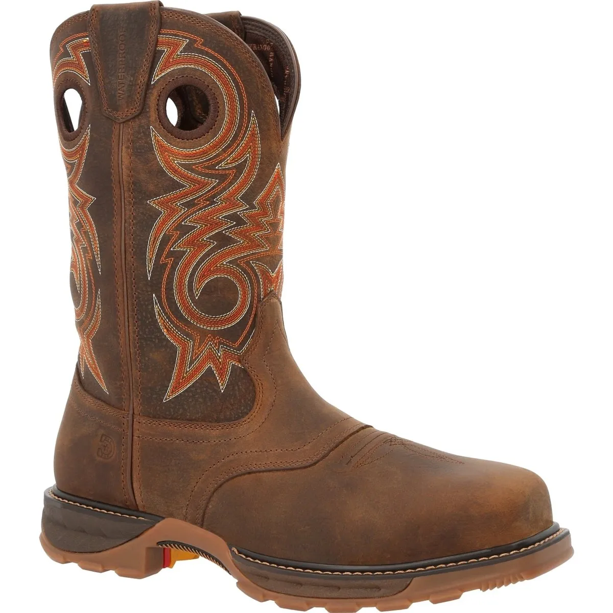 Durango Maverick Xp 11" Men's Composite Toe Waterproof Western Work Boots Ddb0365 In Brown