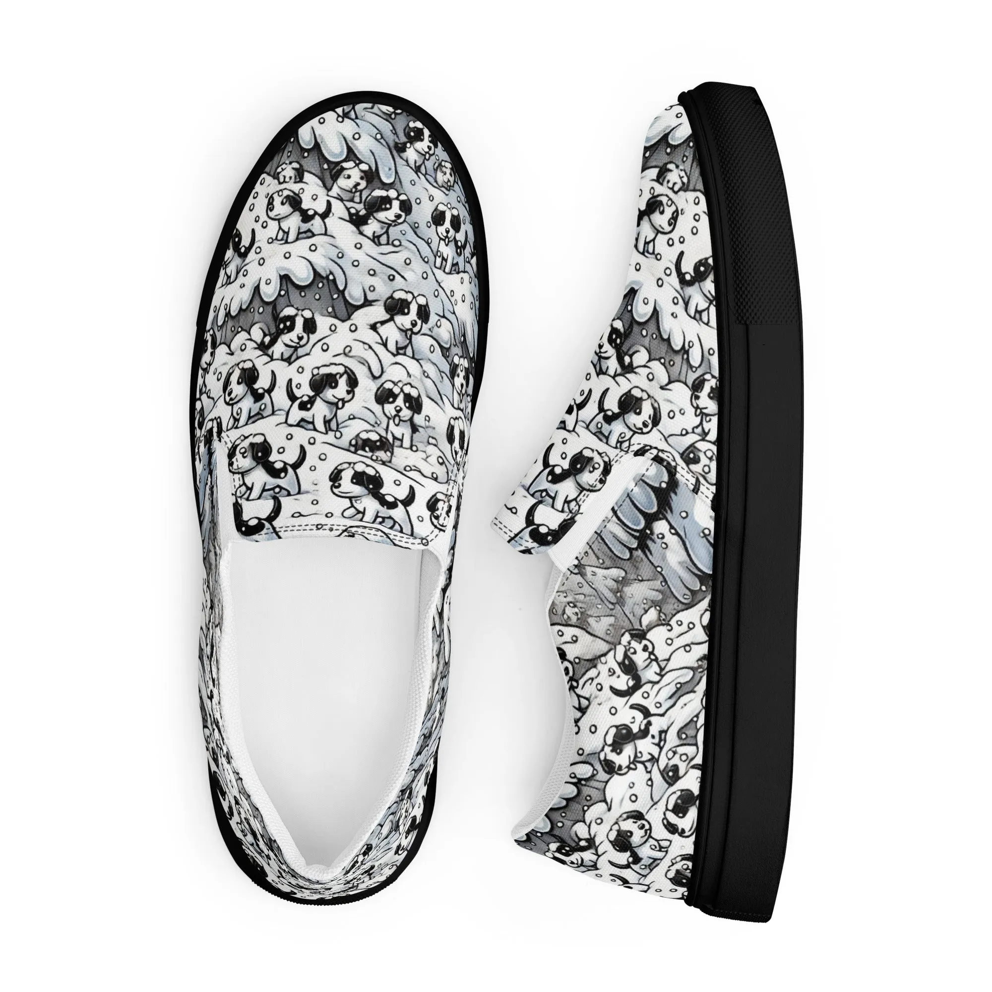 Hidden Dogs - Women’s slip-on canvas shoes designs