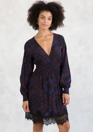 Onyx Lace Mini Dress